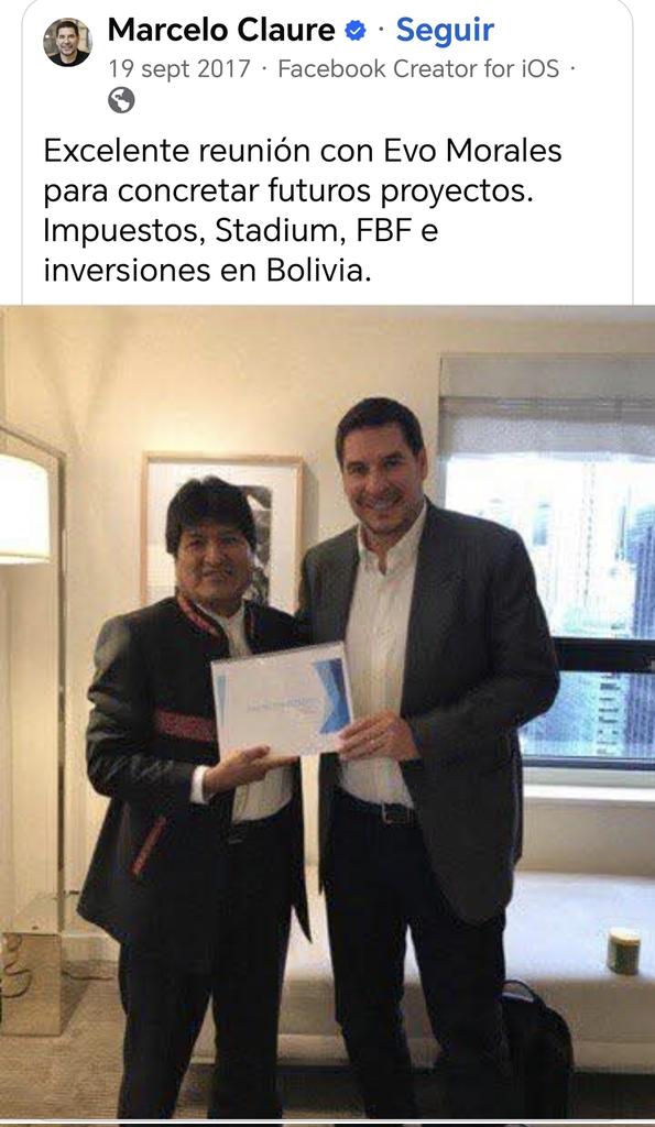 GuidoLarrain's tweet photo. @marceloclaure Cuando se reunía como LLUNKU con Evo para pedirle no pagar impuestos y demás favores que lógicamente no se le quiso otorgar.  Hemeroteca maldita https://t.co/AIoJGUf04p