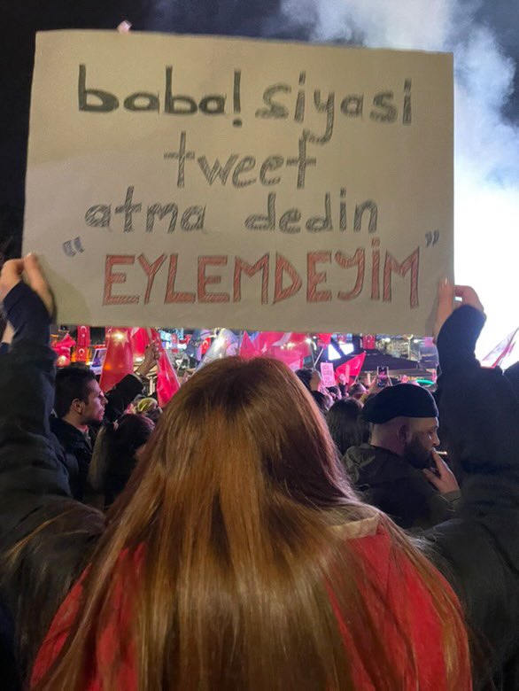 bunu da tweet atıyorum baba üzgünüm.d