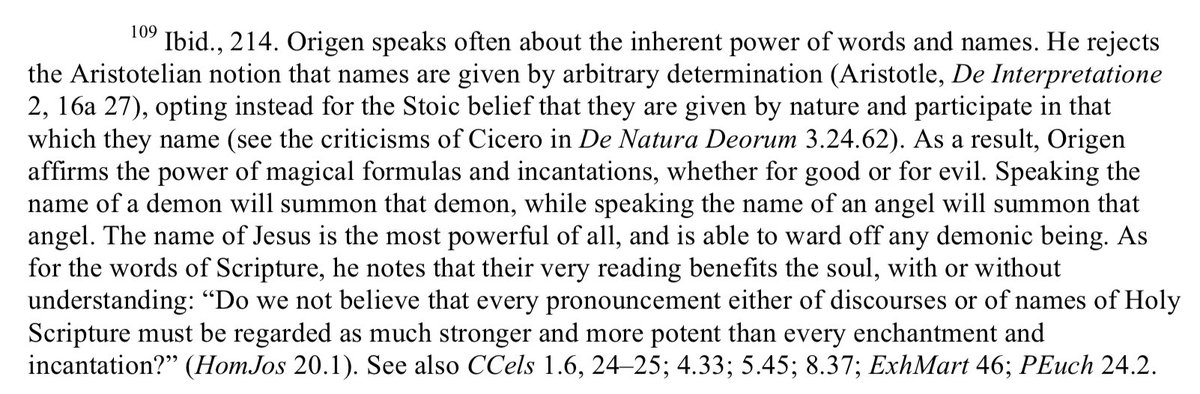 UntoldFortune's tweet photo. Origen both rejecting Aristotle and doubling down on the name of Christ like an absolute CHAD and a half. https://t.co/L9gcKQ80NH