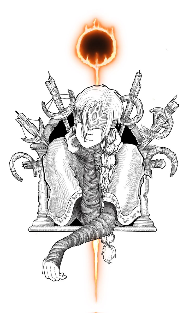MadeNick's tweet image. Hace tiempo que no subo por aquí pero he hecho esta Fire Keeper y me gusta mucho como ha quedado 👀🤎 cuál de las dos os gusta más?
#DarkSouls #darksouls3 #videogame #FromSoftware #illustration #fanart