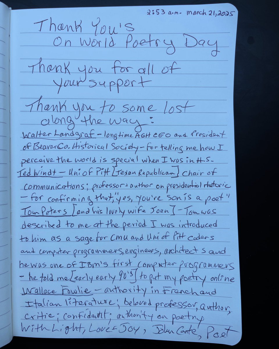 NewEdayMedia's tweet image. Thank You’s on World 🌎 Poetry Day! Thank You for All of Your Support - including some lost along the way #WorldPoetryDay #march #twentyfirst #spring #world #poetry #day #everyday #writer #writing #poetrycommunity #community #connection