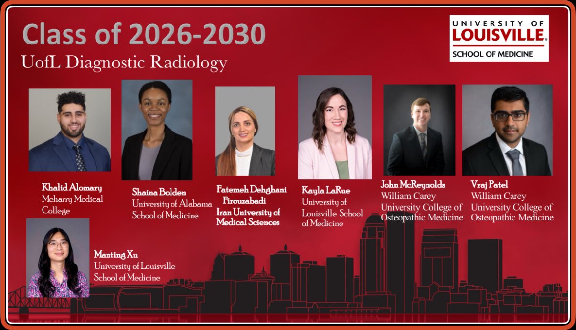 Fahim Huda, MD (@fahimhuda7) on Twitter photo Happy match day to us <a href="/UofLRadiology/">Louisville Radiology</a> Congratulations to our incoming radiology residents!
#MatchDay2025 #radiologymatch #uofl Happy match day to us <a href="/UofLRadiology/">Louisville Radiology</a> Congratulations to our incoming radiology residents!
#MatchDay2025 #radiologymatch #uofl