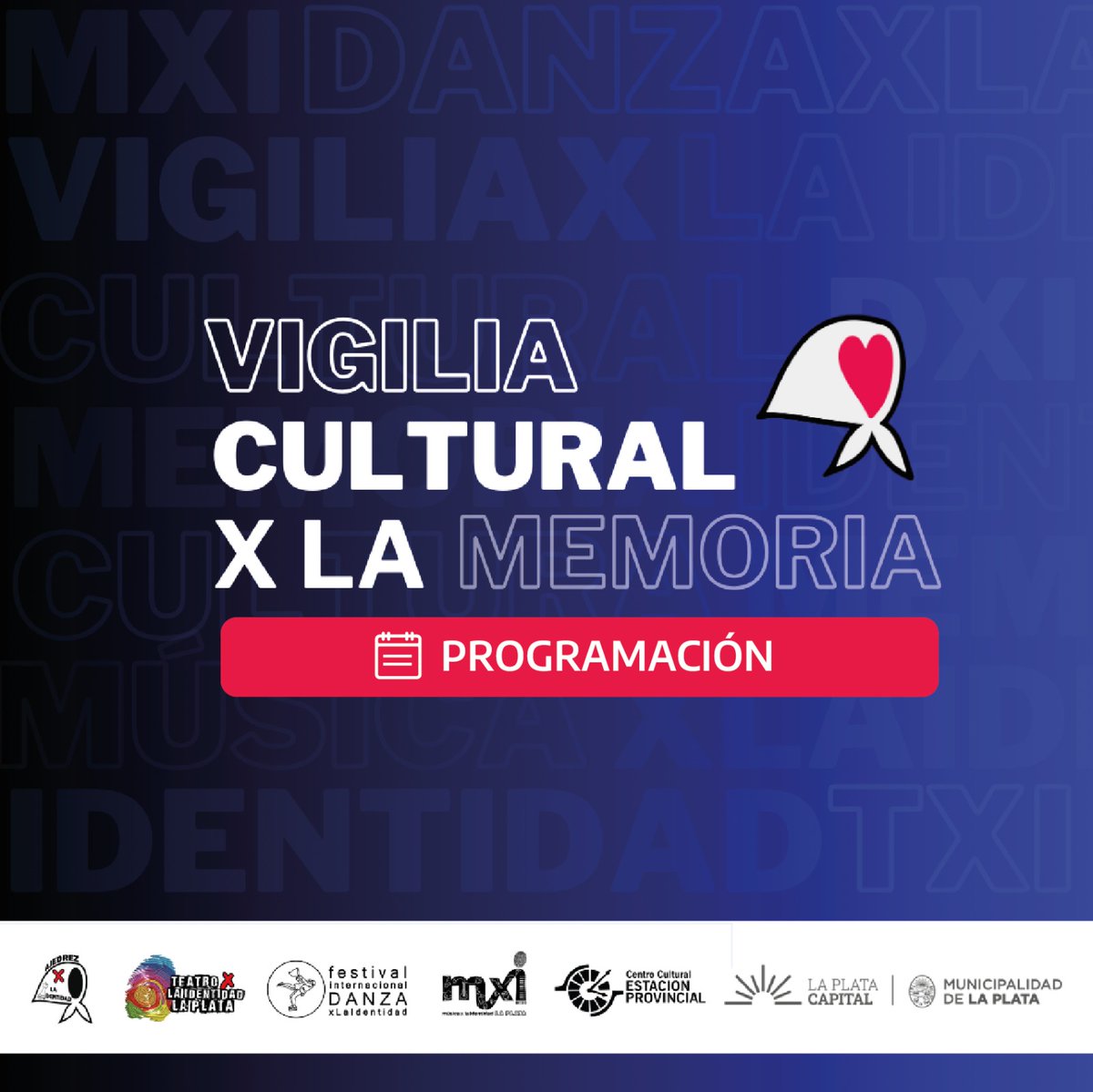 mxilaplata's tweet photo. Memoria por la verdad y la Justicia. Vigilia artística y cultural 2025 Domingo 23 de Marzo 21:30hs Lugar @estacionprovincial calles 17 y 71 #laplata @abuelasdifusionOrganizan: @mxi.laplata @ajexlaidentidad @danzaxlaidentidad @txilaplata #memoria https://t.co/mzf7ZNMZNU https://t.co/MBcYIRRwP3