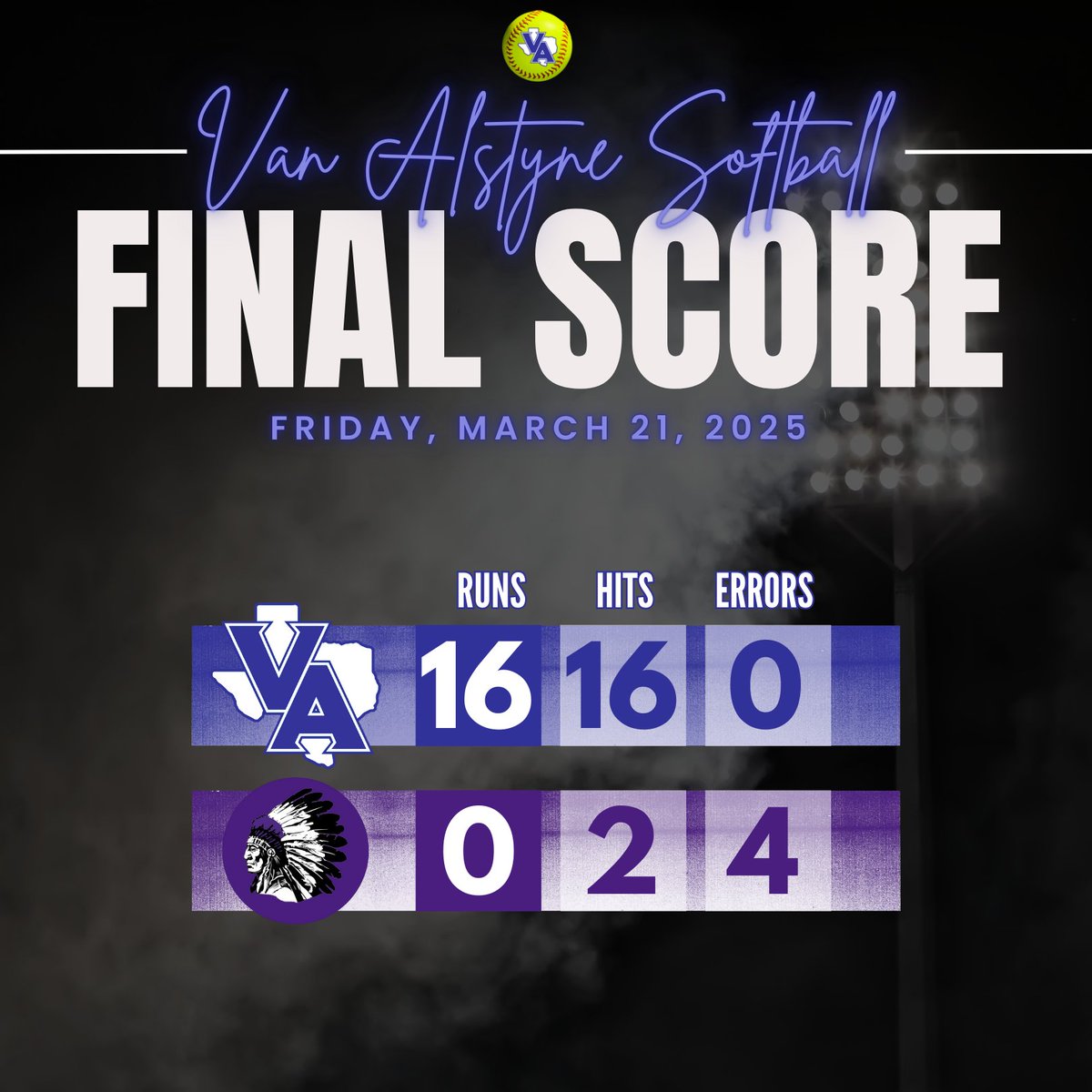 Van Alstyne Softball tweet media