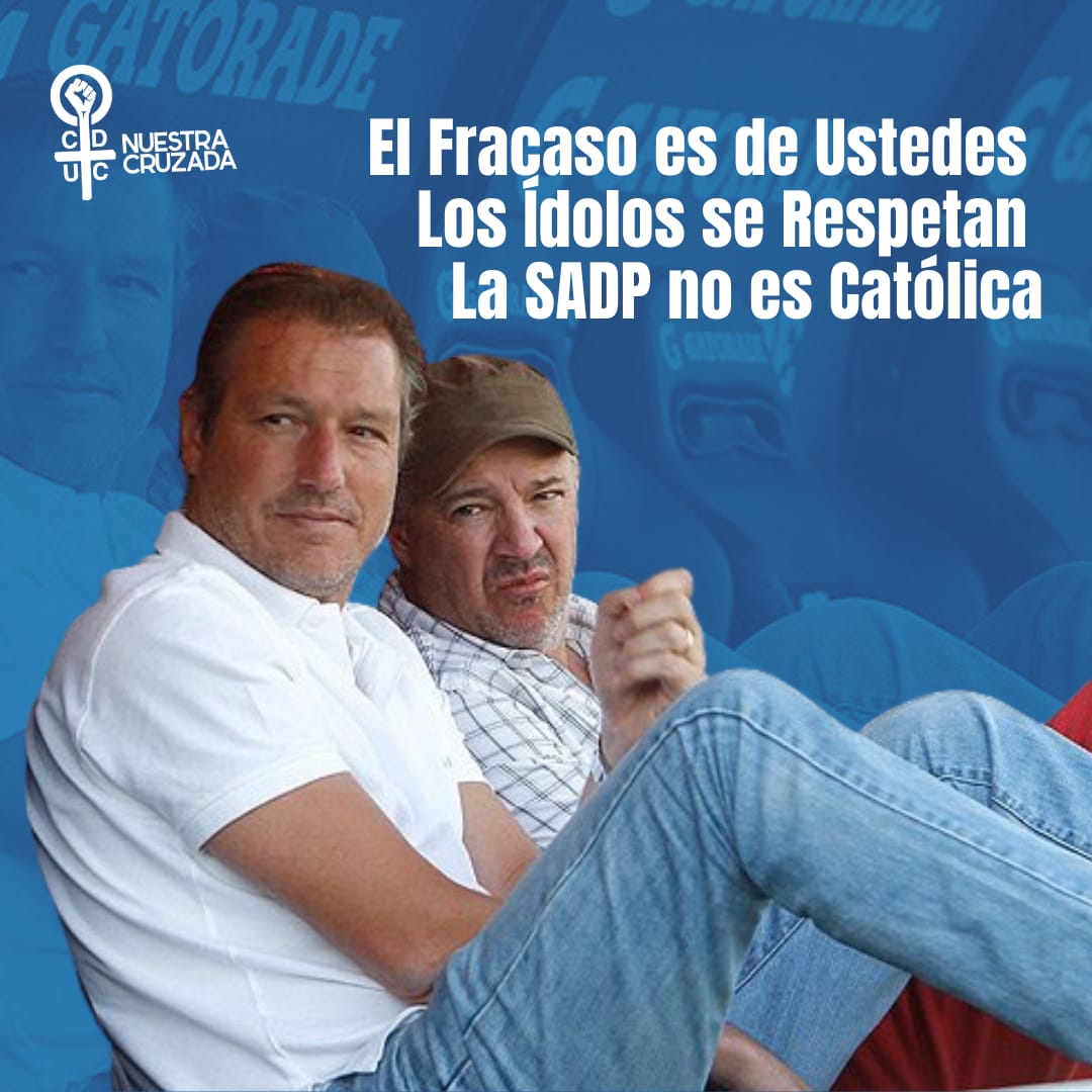 ¡Fuera de la Católica Tagle, Pareja y Buljubasich! 

#LosCruzados
#LasCruzadas