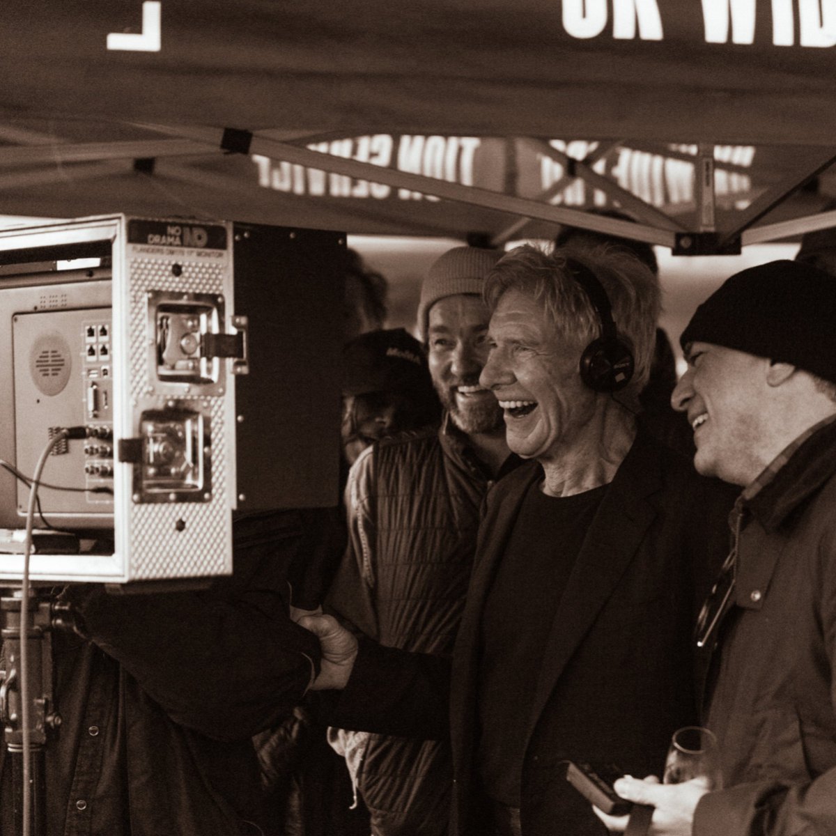 Joel, Harrison Ford and Nash on set of #glenmorangie
🔥🔥🔥 #joeledgerton #filmdirector