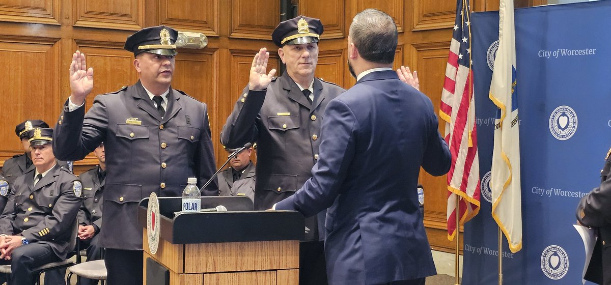 Today, <a href="/CM_Batista/">CM-Batista</a> had the honor of swearing in two new captains with the Worcester Police Department during a ceremonial event held at City Hall.

Captain James Johnson is known for his exemplary leadership and commitment to community policing. He has played a pivotal role in