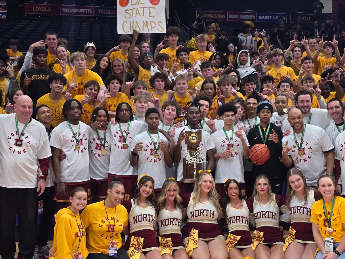 NorthWarriorsAD's tweet photo. @WNWarriorHoops Time to celebrate Westerville!! @WNWarriorHoops are the D2 State Champs for 2025!

Community celebration Saturday 2pm in the main gym.

#ALLN 🏀 https://t.co/5iUv1yf6i7