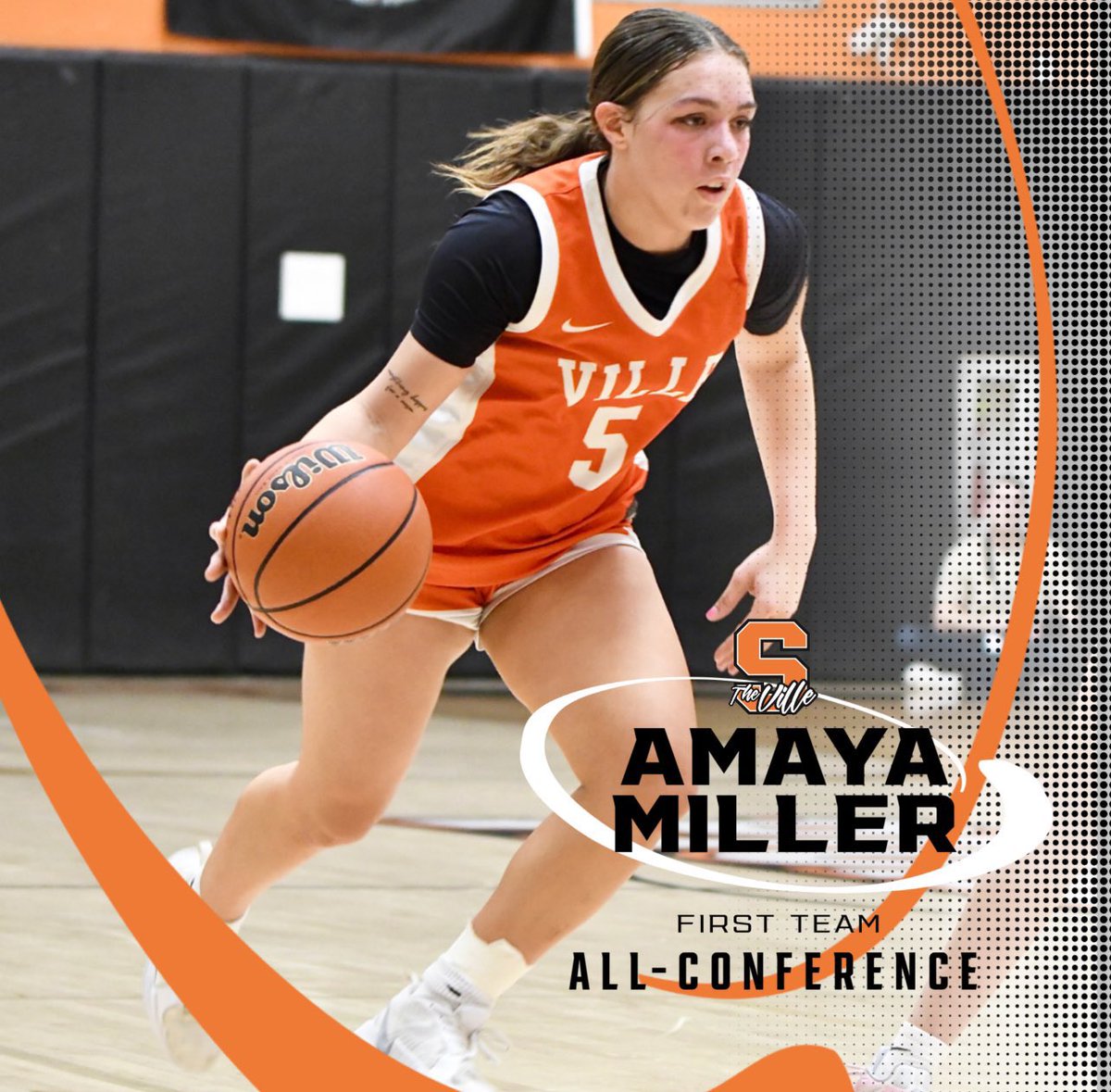 Congrats to Somerville Jr Amaya Miller on her 1st Team selection to the 24-25 All-Skyland Conference Valley Division. With the hard work you put into last summer's AUF AAU season .. this is well deserved recognition. Proud of the fierce competitor &amp; quality young lady you are #5!