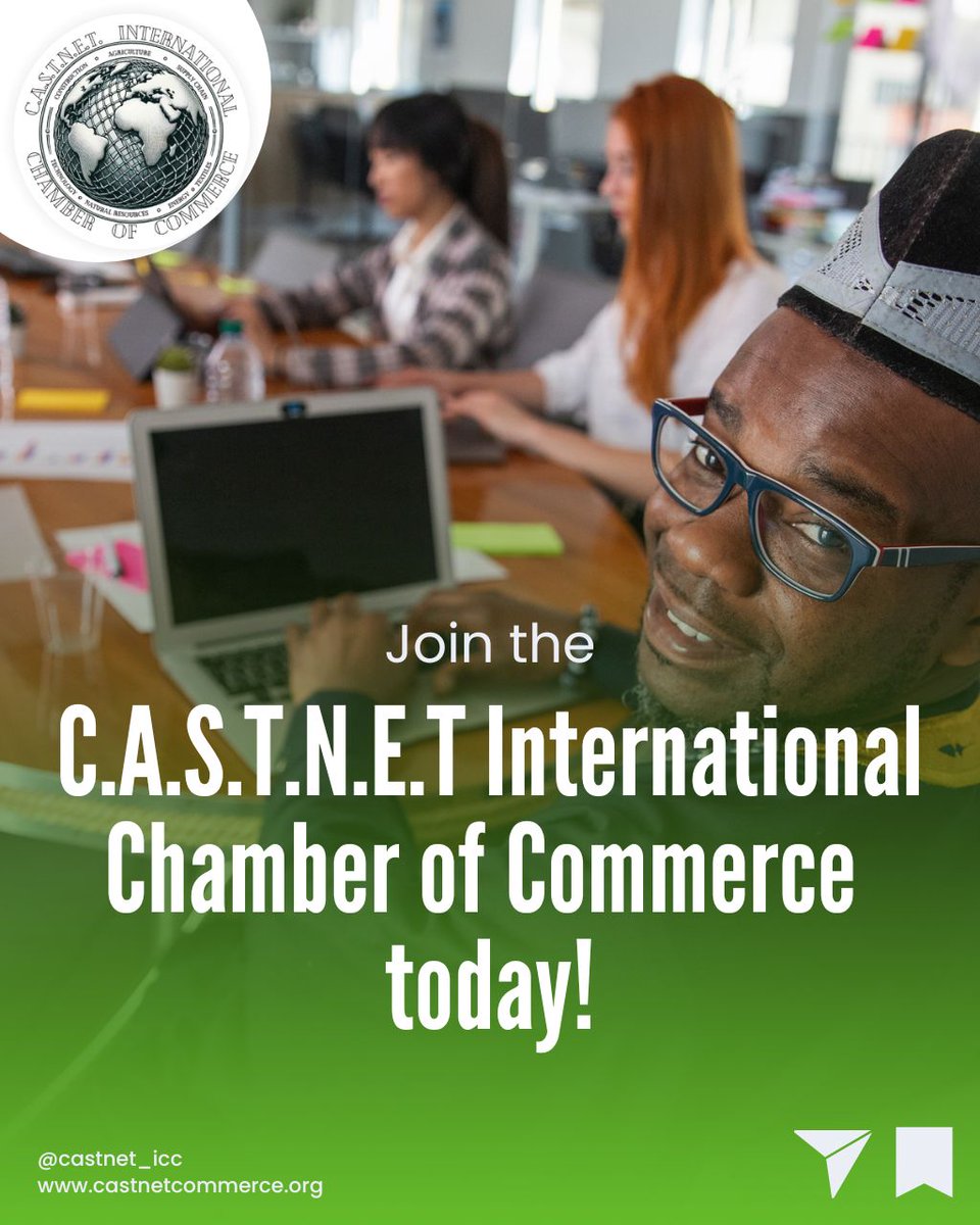 CASTNET_ICC's tweet image. Ready to take your business global? 💼🚀🌍

At CASTNET International Chamber of Commerce, we’re connecting small businesses to big opportunities across Africa, South America, and beyond. Visit castnetcommerce.org/join to get started.

#CASTNET #GlobalOpportunities #TradeExpansion