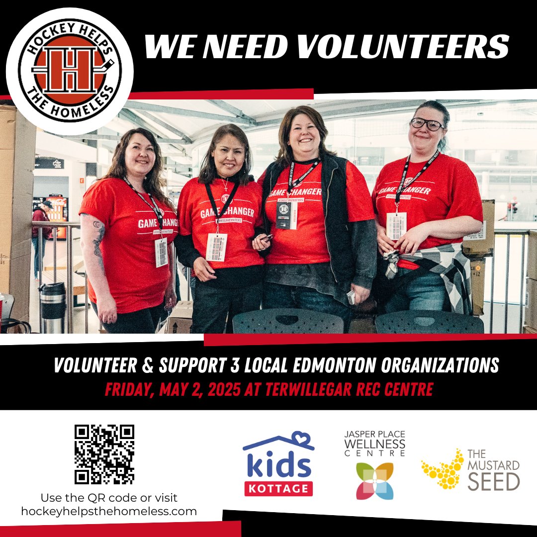 JASPER PLACE WELLNESS CENTRE (@jpwcyeg) on Twitter photo 🚨 Be a Game Changer! 📷Volunteer with Hockey Helps the Homeless on May 2 at Terwillegar Rec Centre, supporting
<a href="/KidsKottageYEG/">Kids Kottage</a>
<a href="/jpwcYEG/">JASPER PLACE WELLNESS CENTRE</a>
&
<a href="/mustardseedcan/">The Mustard Seed</a>
Sign up hockeyhelpsthehomeless.com
<a href="/HockeyHelps/">Hockey Helps the Homeless</a>
#yeg #Alberta 🚨 Be a Game Changer! 📷Volunteer with Hockey Helps the Homeless on May 2 at Terwillegar Rec Centre, supporting
<a href="/KidsKottageYEG/">Kids Kottage</a>
<a href="/jpwcYEG/">JASPER PLACE WELLNESS CENTRE</a>
&
<a href="/mustardseedcan/">The Mustard Seed</a>
Sign up hockeyhelpsthehomeless.com
<a href="/HockeyHelps/">Hockey Helps the Homeless</a>
#yeg #Alberta