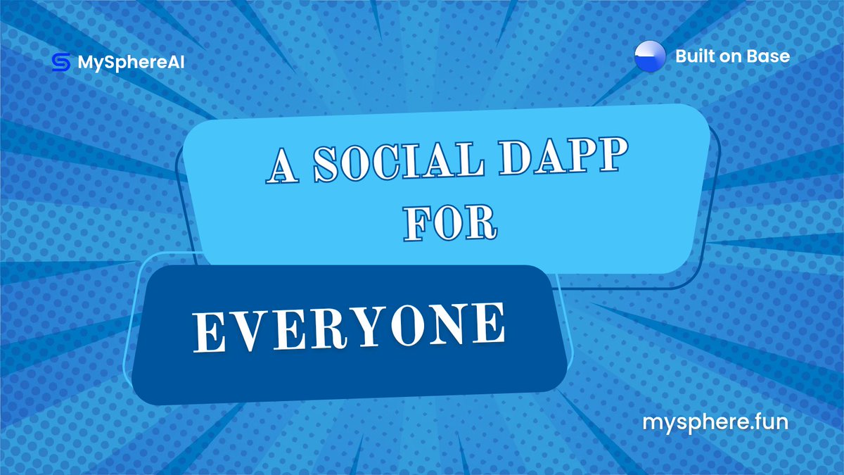 Nasim_io's tweet photo. Ready to explore the future of social interaction? Meet @MySphereAI; a groundbreaking decentralized app (dApp) built on @base. This isn’t just another social platform; it’s a Web3 revolution powered by AI.
#MySphereAI #Web3 #dapp https://t.co/kORwDCDfZv