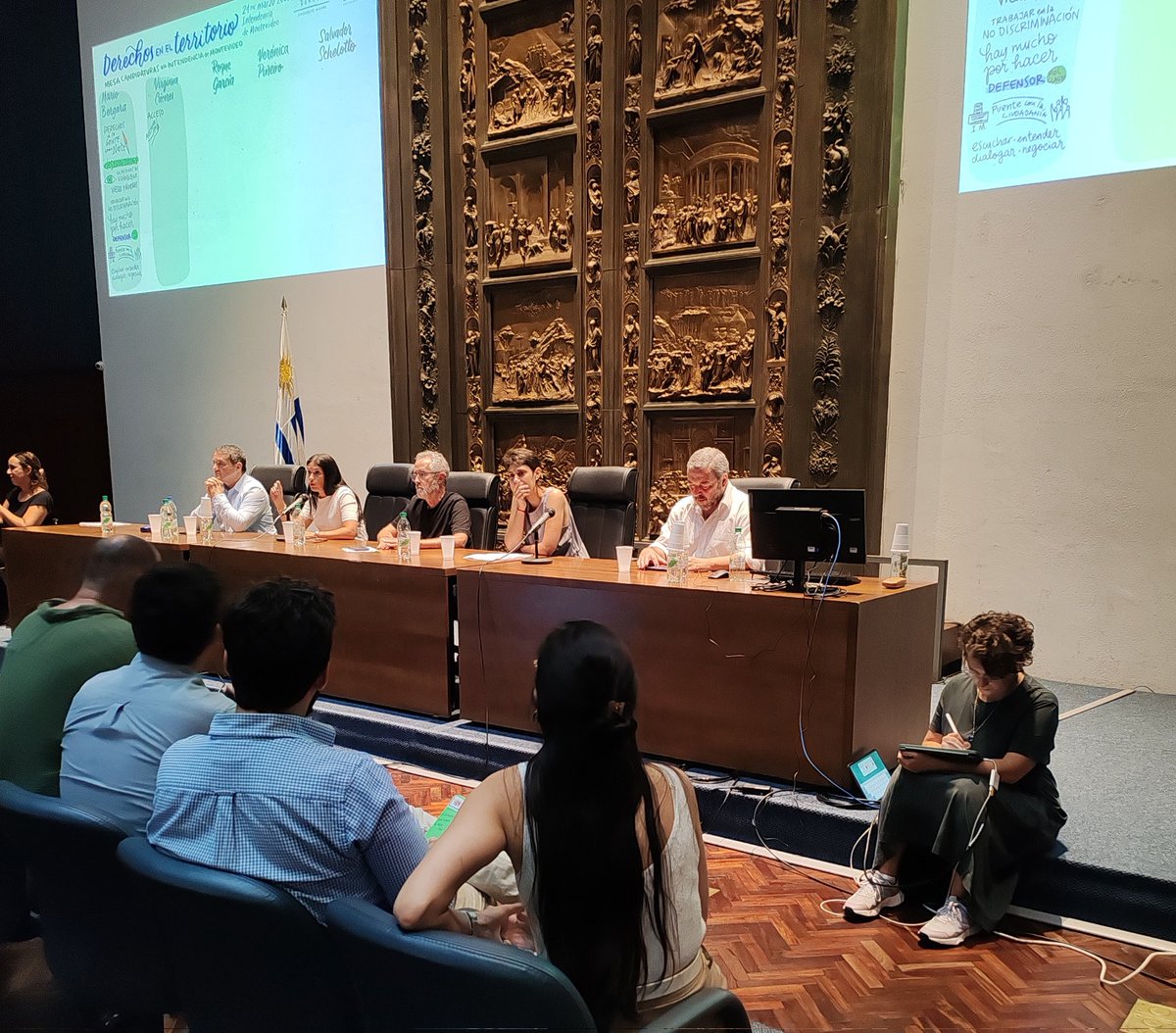 Ahora: mesa de candidatas y candidatos a la Intendencia de Montevideo.

#DerechosEnElTerritorio