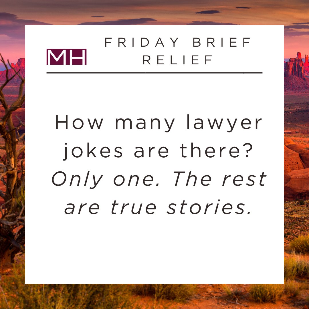 morristrust's tweet photo. Ending the week with a little legal humor to keep things light. Because even lawyers need a good laugh before the weekend!  #FridayBriefRelief #LegalLaughs #MorrisHall https://t.co/xBZgKlPEkz