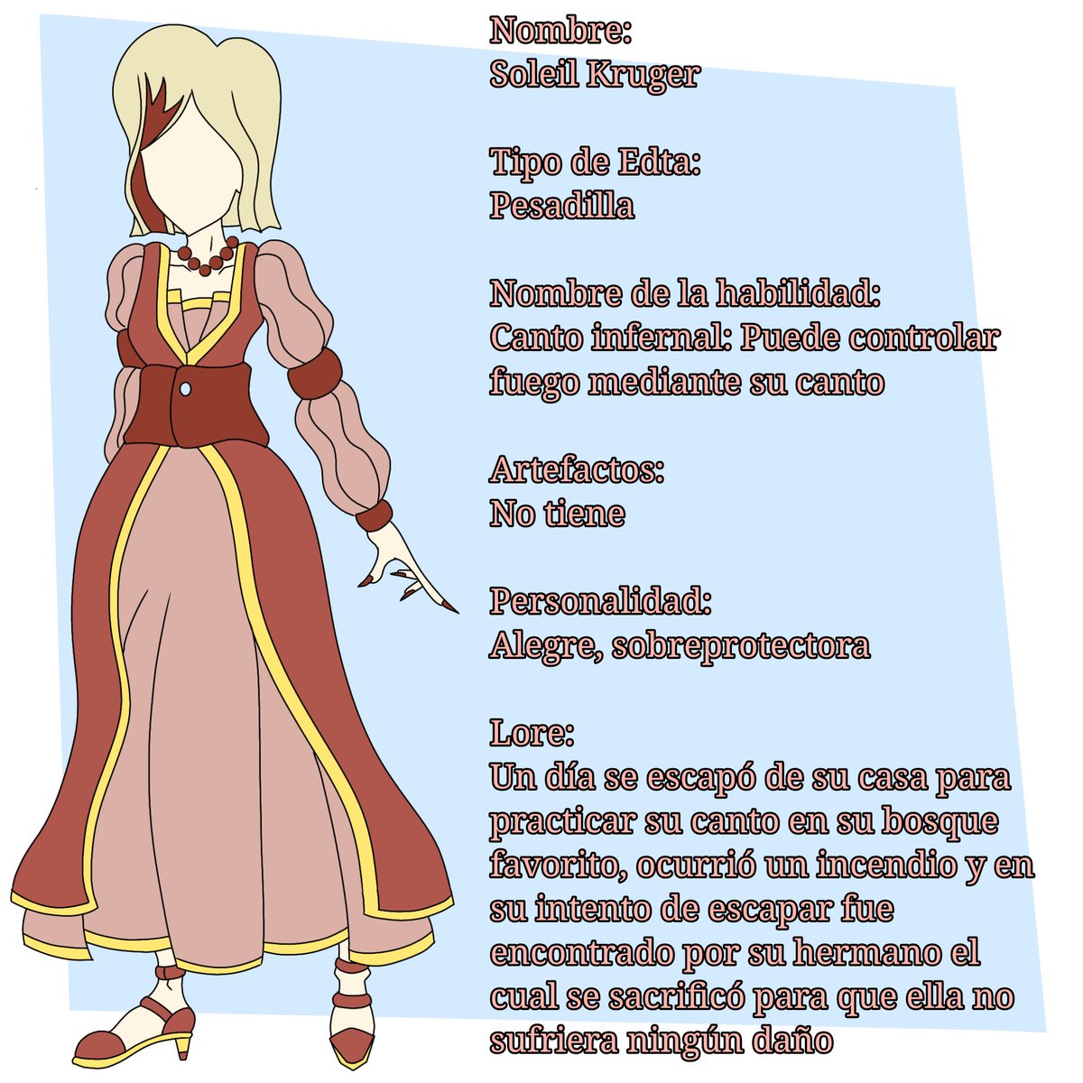 Breiter24's tweet image. Volvemos este viernes con la temática con Soleil, 2da protagonista y mejor amiga de Breiter con un pasado algo triste
.....
....
...
..
.
#oc #modelsheetcharacter #modelsheet #dibujodigital #dibujo