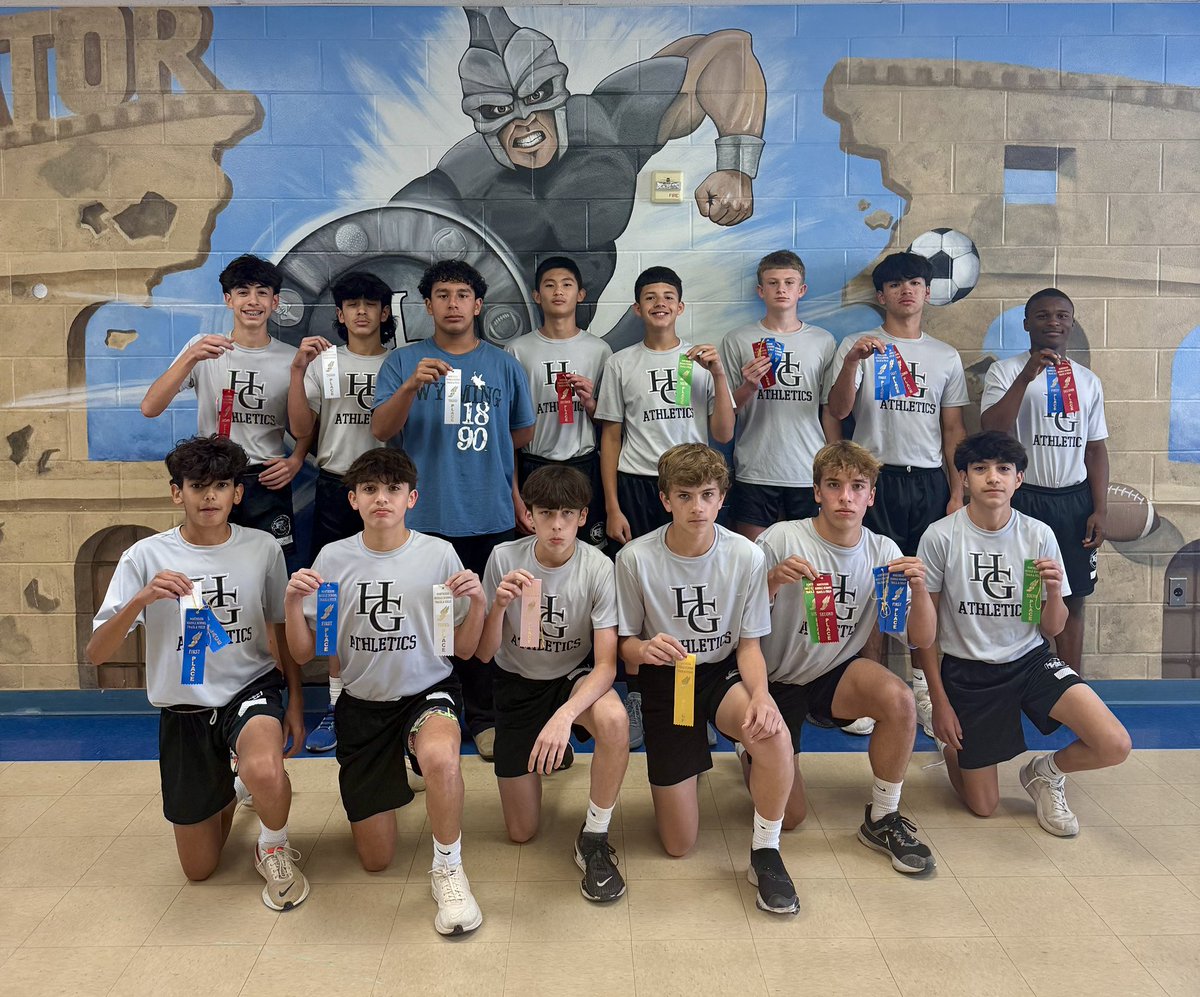 A Huge Congratulations goes out to our Gladiator 8th Grade track team as they placed 1st overall in their meet as well last night!North Zone Champions!💪🏼🏆11 of these boys are moving on to the Meet of Champions next week! <a href="/NISDGarcia/">Dr. Hector P. Garcia MS</a> <a href="/DrMarkJLopez/">Dr. Mark J. Lopez</a> <a href="/Coach_KLewis/">Kemmie Lewis</a> <a href="/APMateoMacias/">Mateo Macias</a>