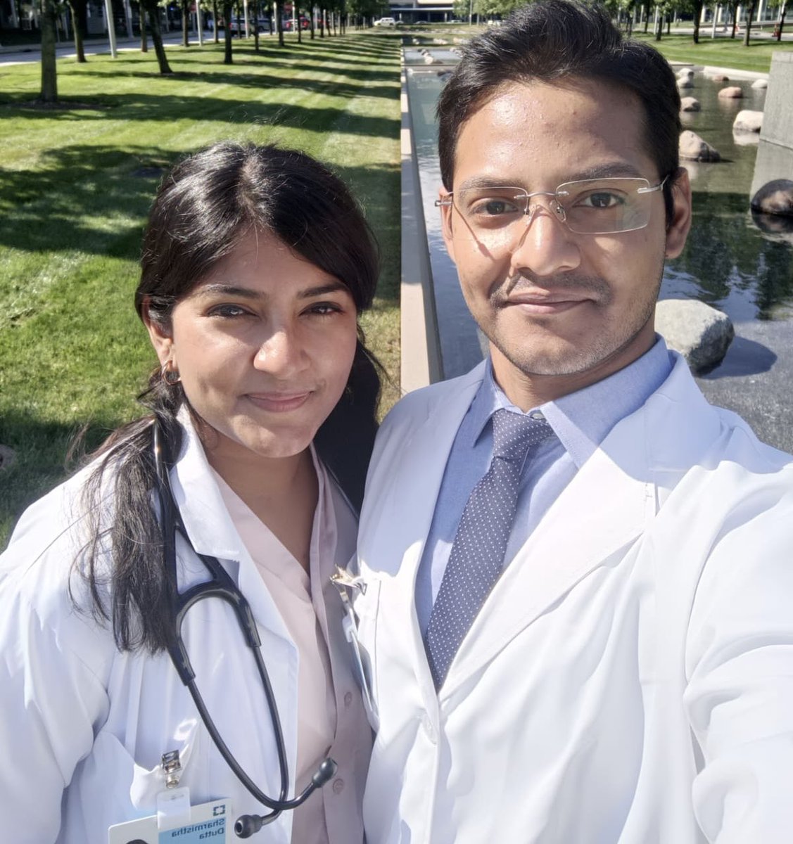 SharmisthaMD's tweet photo. Absolutely thrilled to have matched at Cleveland Clinic Foundation/Fairview Hospital for Internal Medicine Residency. 
Beyond excited to begin this new journey at @FairviewIMRes with my partner, @ManasDasMD. 
So grateful for the support of our families and mentors. #Match2025 https://t.co/71yDBpfBTR