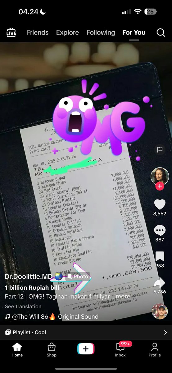 warga indo banyak yang mikir nanti sahur / buka puasa mau makan apa, ada keterima snbp tapi gatau bayar kuliahnya gimana, ada yang kena layoff karna jadi orang indo, trus ini ujug2 ada orang yang makan di wolfgang billnya sampe 1M anjg…… 1M BANGSTTTATAT