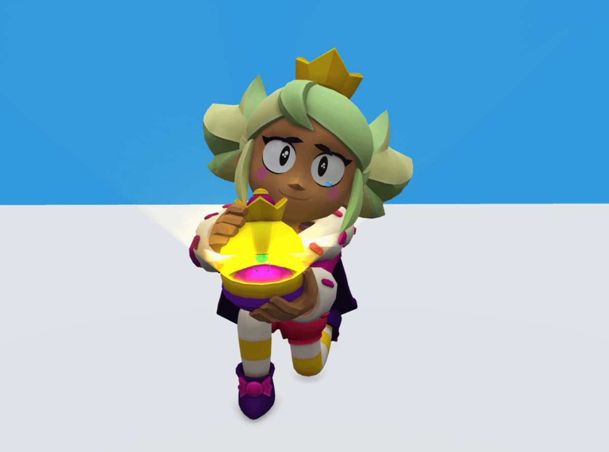 Simple12_q's tweet image. Mandy with Kawaii Eyes 🥺😍🍬👑 #brawlstars #brawlstarsmandy