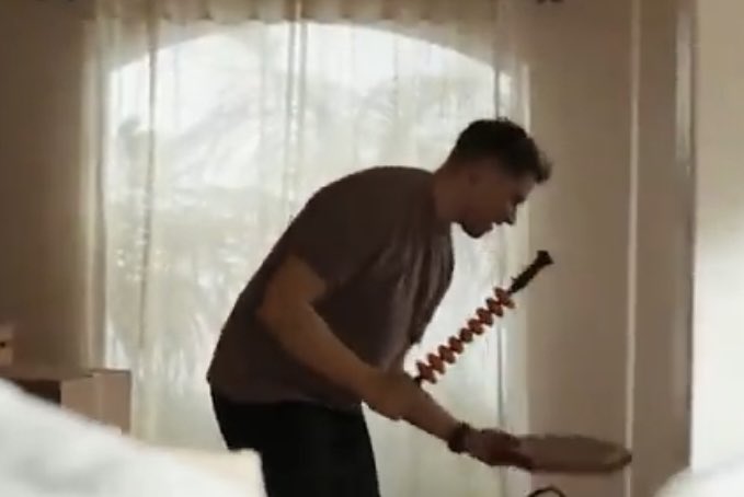 buck and his muscle roller oh chronic pain buck is so canon