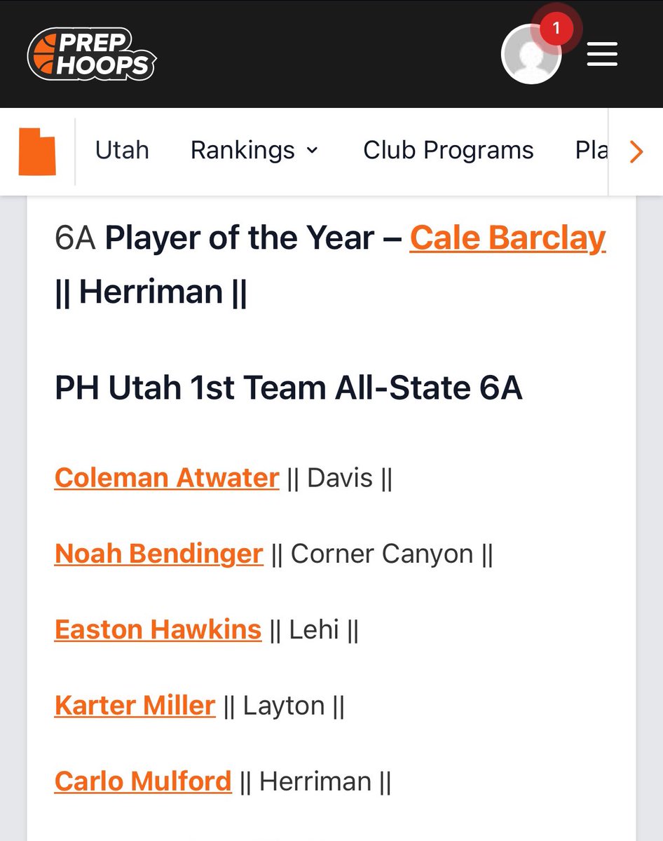 Thank you <a href="/PrepHoopsUT/">Prep Hoops Utah</a> for the recognition!