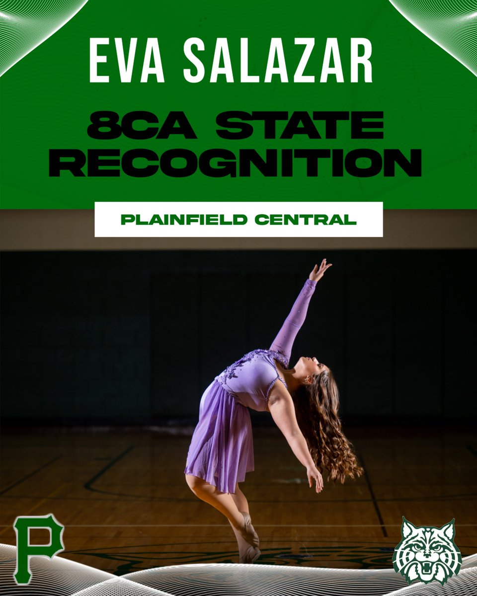 Congratulations to Eva Salazar.  She will be representing Plainfield Central at the All State celebration put on by 8CA.  Well deserved!
<a href="/Mr_Chlebek/">PHS Wildcats</a> <a href="/CentralPomcats/">PCHS Pomcats</a> <a href="/pchssuperfan/">#BGN</a> <a href="/PCHSBoosters/">PCHS Athletic Booster Club</a>