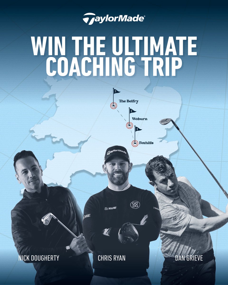 Last Chance!

<a href="/TaylorMadeTour/">TaylorMadeGolfEurope</a> are giving you the chance to win the ultimate coaching trip completely FREE of charge! 

Simply enter here bit.ly/3Dd2LL9

And you could be spending the day with myself, Dan Grieve and Nick Dougherty