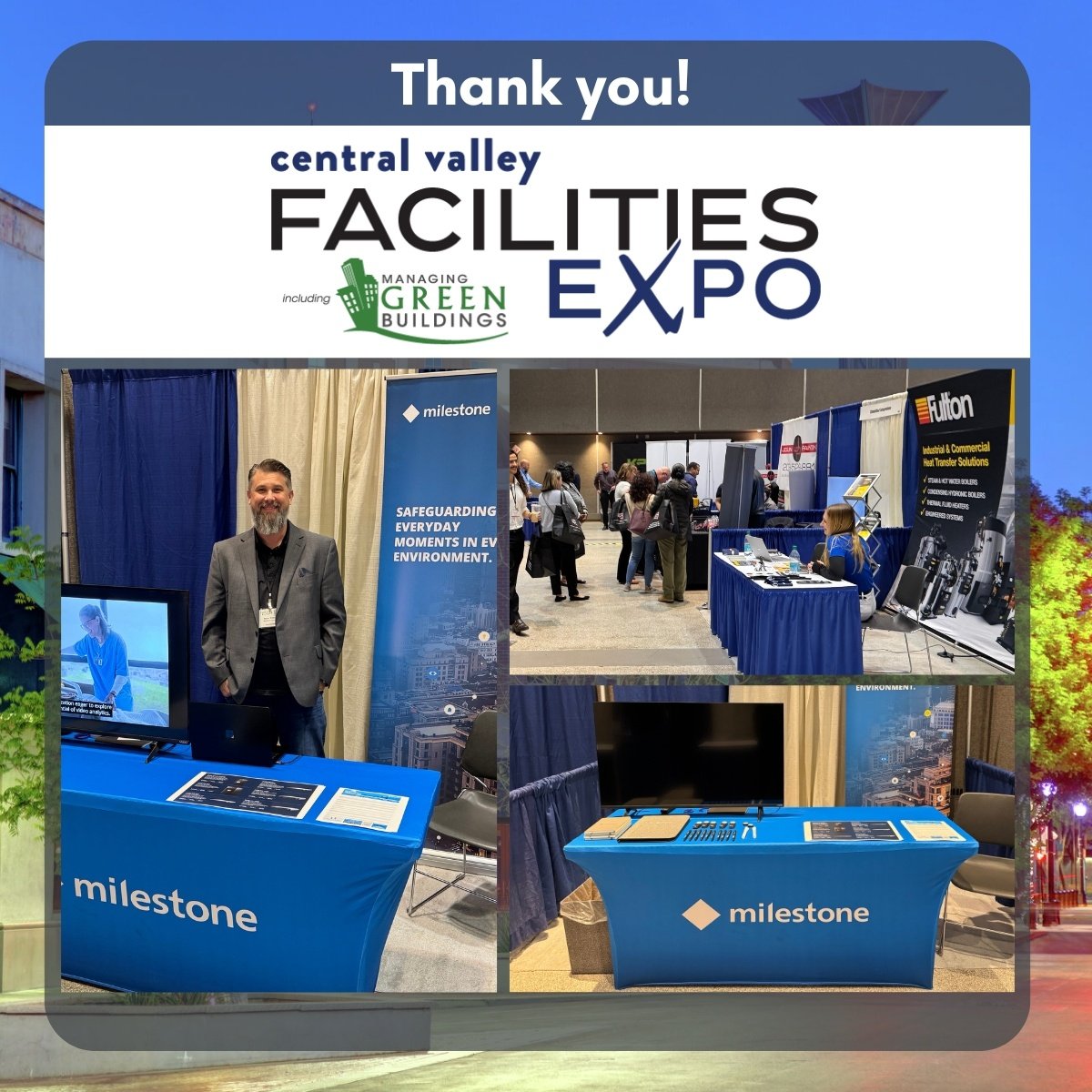 IntegElec's tweet image. Thanks to everyone who visited us at the Central Valley Facilities Expo! 🙏 We loved connecting with you and showcasing @milestonesys. If you missed us, reach out anytime to learn how Integrated Electronics can support your security needs! #CentralValleyFacilitiesExpo