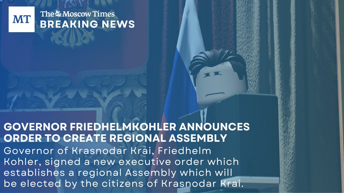 The Governor of Krasnodar Krai, FriedhelmKohler, announced the signing of an executive order which would establish elections for a regional Legislative Assembly. All citizens of the region will be allowed to vote in the election which is expected to take place in 24 days.