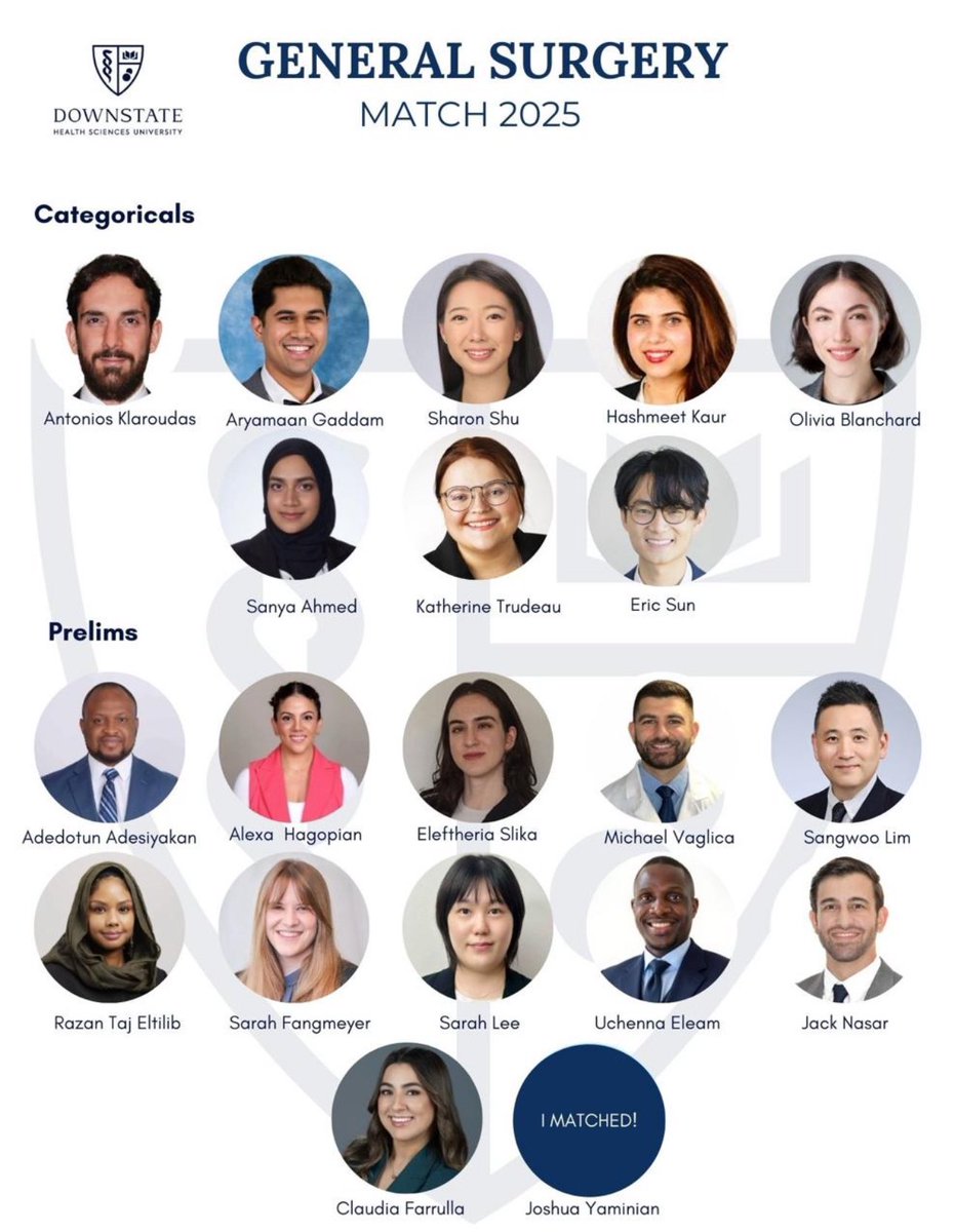 SUNY Downstate General Surgery Residency (@downstatesurg) on Twitter photo 🎉 Exciting News for our <a href="/sunydownstate/">SUNY Downstate</a> #GeneralSurgery #Match2025! 🎉 A heartfelt congratulations to our new categorical and preliminary residents! We can’t wait to welcome you next year as you embark on this incredible journey of surgical training. 🚀 <a href="/KougiasP/">Panos Kougias MD MSc</a> 🎉 Exciting News for our <a href="/sunydownstate/">SUNY Downstate</a> #GeneralSurgery #Match2025! 🎉 A heartfelt congratulations to our new categorical and preliminary residents! We can’t wait to welcome you next year as you embark on this incredible journey of surgical training. 🚀 <a href="/KougiasP/">Panos Kougias MD MSc</a>