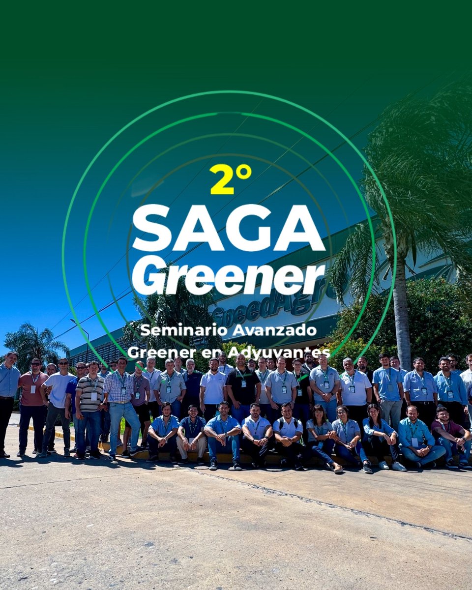 🟢Segundo Seminario Avanzado Greener en Adyuvantes.

El seminario estuvo dirigido a nuestro canal Greener y sus técnicos asesores. Se centró en capacitaciones e intercambio de conocimientos valiosos, fortaleciendo la colaboración y el aprendizaje en el sector.