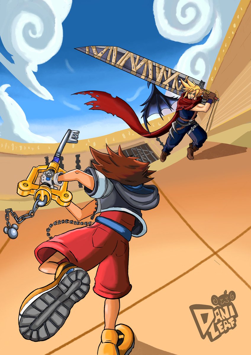 We have all lost this duel.

#kh #kingdomhearts #FinalFantasyVII #cloudstrife #sora