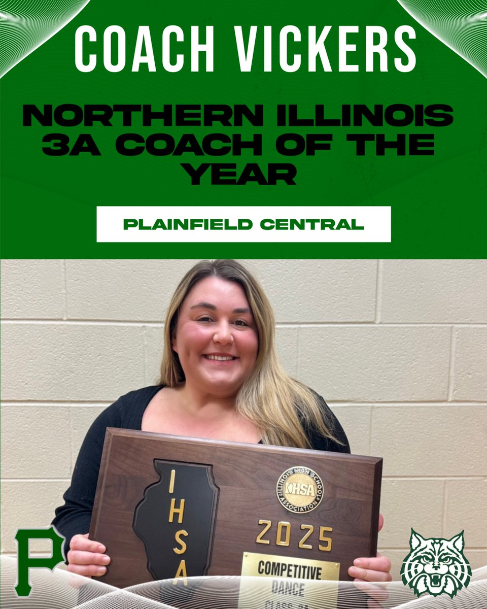 Plainfield Central Wildcats Athletics (@wildcatspchs) on Twitter photo Our Head Poms and Dance Coach-Becca Vickers, has just been named the Northern Illinois 3A Coach of the Year by 8CA. Congratulations Coach! Thank you for all that you do for our athletes!
<a href="/Mr_Chlebek/">PHS Wildcats</a> <a href="/CentralPomcats/">PCHS Pomcats</a> <a href="/pchssuperfan/">#BGN</a> <a href="/pchssuperfan/">#BGN</a> Our Head Poms and Dance Coach-Becca Vickers, has just been named the Northern Illinois 3A Coach of the Year by 8CA. Congratulations Coach! Thank you for all that you do for our athletes!
<a href="/Mr_Chlebek/">PHS Wildcats</a> <a href="/CentralPomcats/">PCHS Pomcats</a> <a href="/pchssuperfan/">#BGN</a> <a href="/pchssuperfan/">#BGN</a>