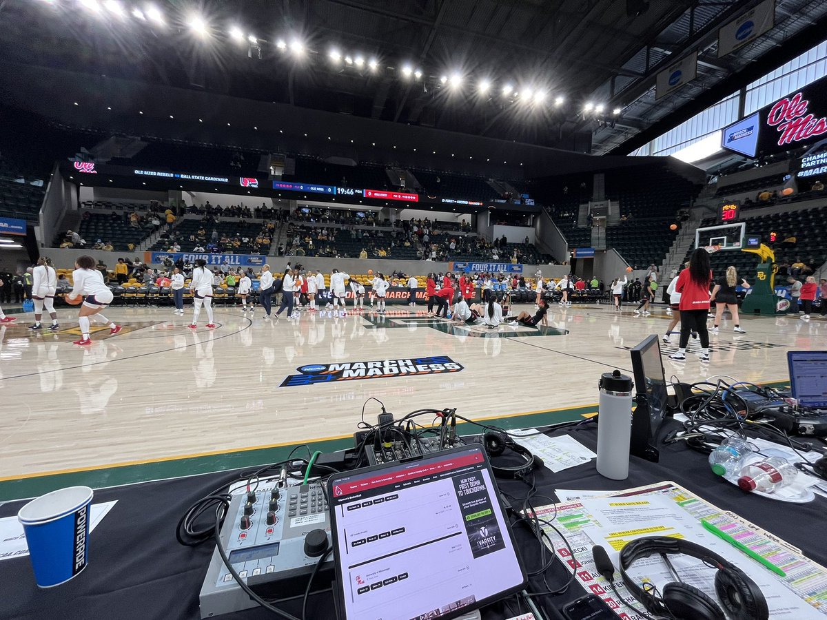 Can you believe it’s March Madness already? It’s Chirp Chirp vs Hotty Toddy
#12 <a href="/BallStateWBB/">Ball State Women's Basketball</a> and #5 <a href="/OleMissWBB/">Ole Miss Women's BB</a> 

@DomLiacone2045 and I have the call on 92.5 FM 1340 AM WMUN in Muncie or on the Varsity Network app from Learfield!