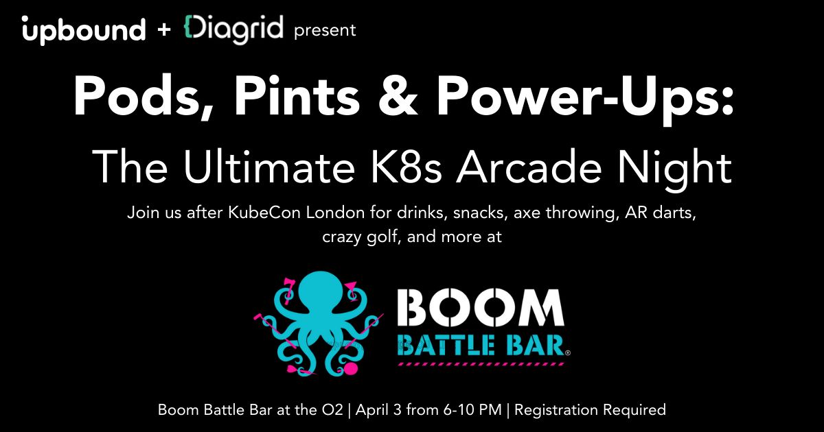 🎉 RSVP now for The Ultimate K8s Arcade Night at KubeCon London + #CloudNativeCon EU! 🎮

Unwind, connect, and challenge your KubeCon fellow attendees during an epic night of games, drinks, and snacks brought to you by Upbound &amp; Diagrid. Spots are limited! utm.guru/uh9rr