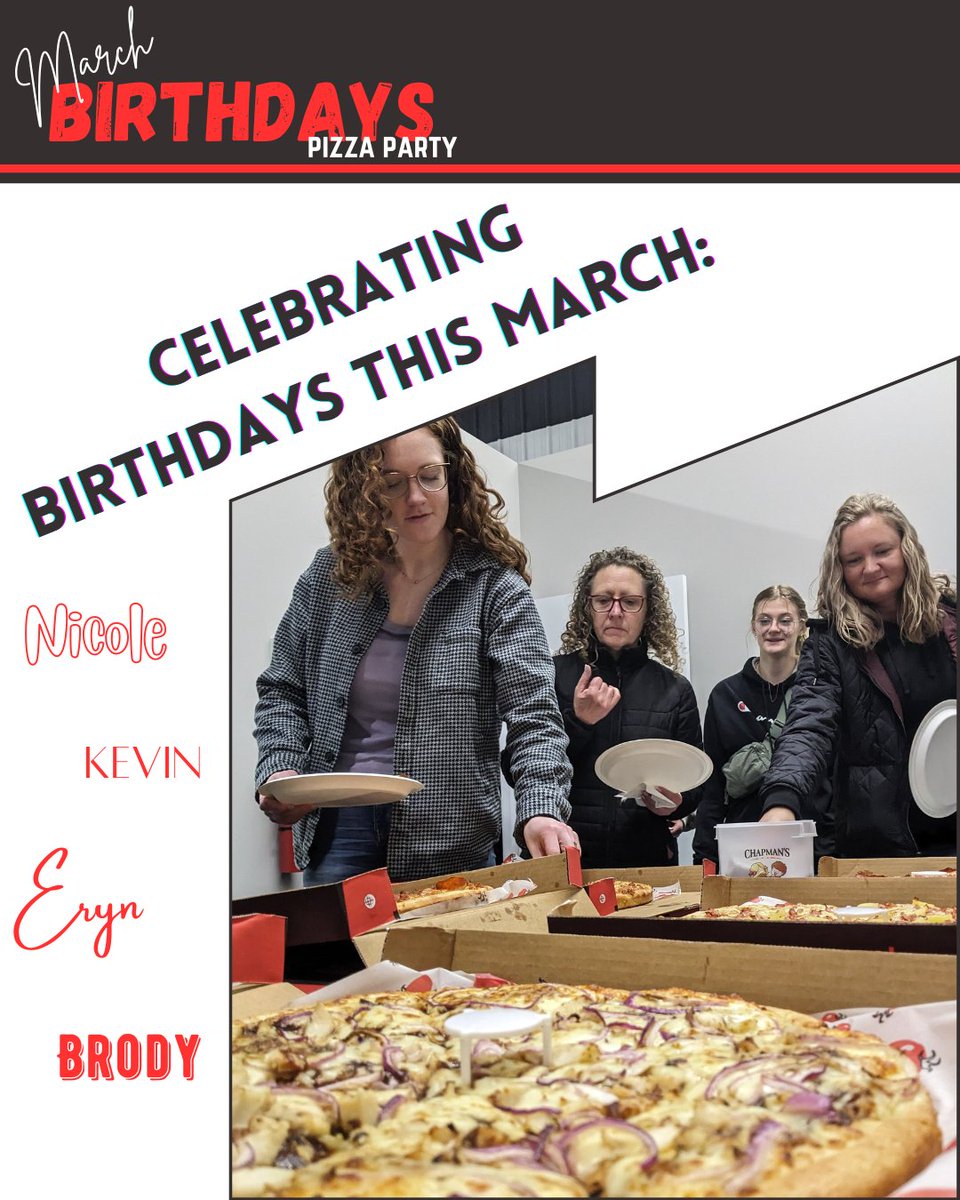 Happiest of Birthdays to Nicole, Kevin, Eryn, and Brody who all celebrate Birthdays this month! #SeriousBirthdays