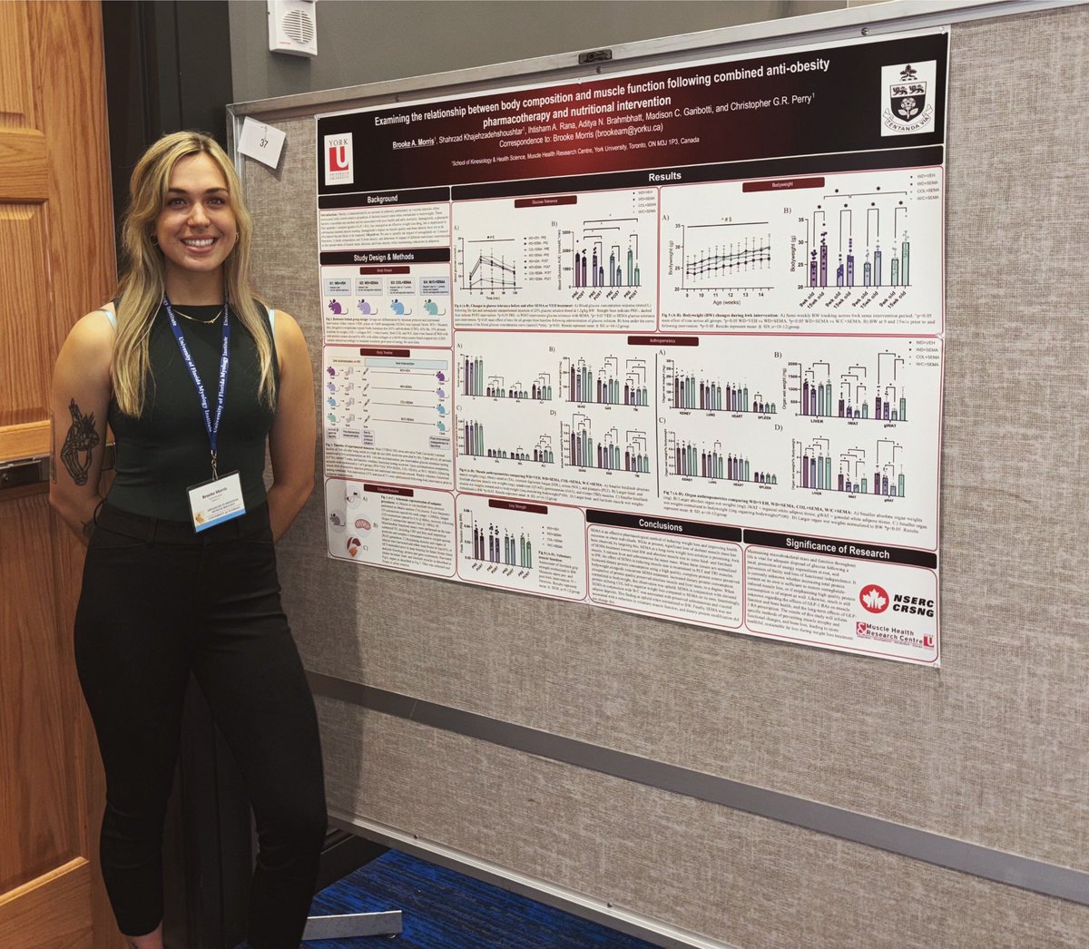 brooke_a_bee's tweet photo. It was a privilege listening to the latest developments in the muscle physiology world from a range of phenomenal scientists @UFMyology ‘s ASMB

To top it off, I got to speak on some data I collected for my MSc project in a 2MIN Blitz talk and more in depth at the poster sessions https://t.co/yUfQ9VmnRJ