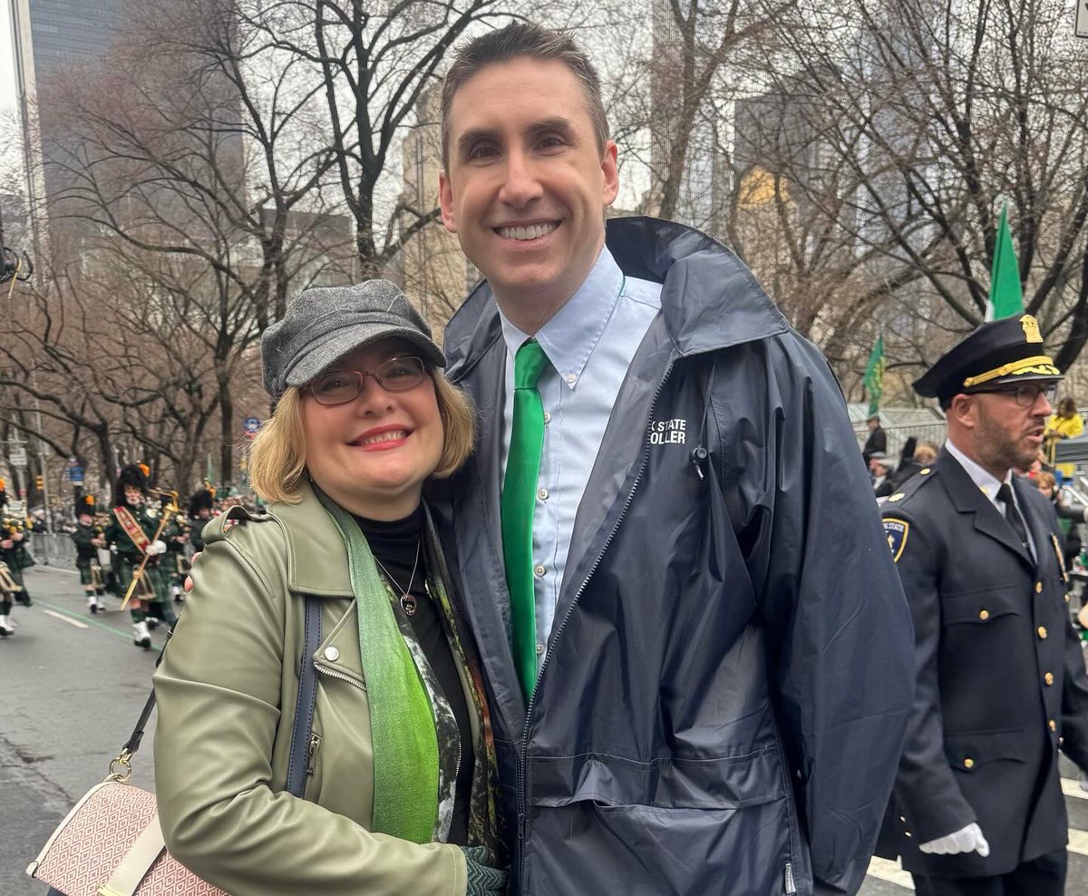 MichaelCaplice2's tweet photo. Beautiful Irish weather for the @StPatsParadeNYC with NYS Comptroller DiNapoli…always great to see Cardinal Dolan, Consul General Helena Nolan and so many friends! https://t.co/74qArHywDc