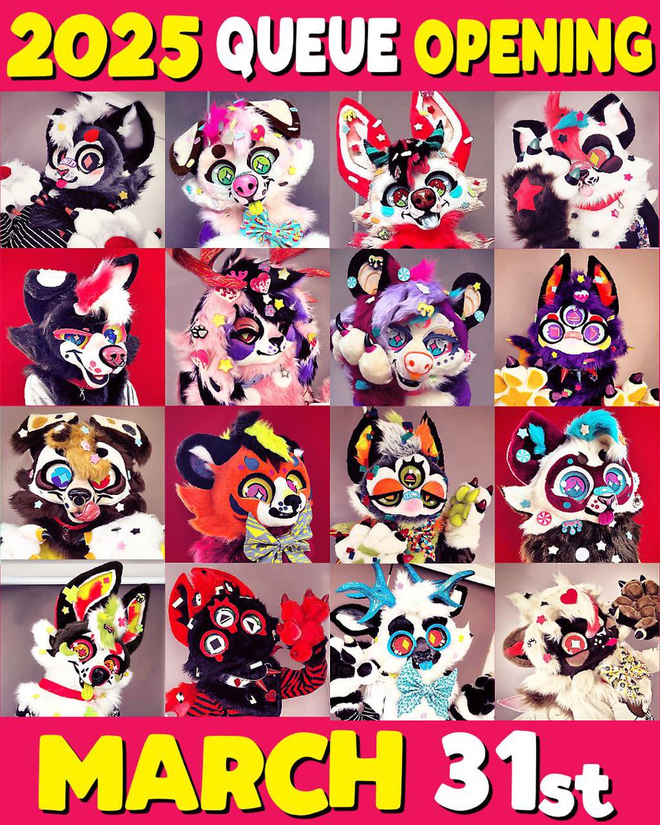 Alecrim Carmim's Mid 2025 commissions will be opening on March 31st!
Analysis begun April 1st!
To apply, read our TOS (alecrimcarmim.com) and fill the form accordingly!

If you have any questions just shout us a DM!

#fursuit #fursuitmaker