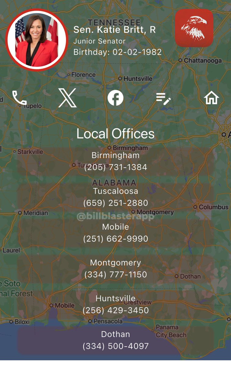 BillBlasterApp's tweet photo. 📲 WANT YOUR CALL TO COUNT?

Don’t just ring DC—hit their district offices too. That’s where staff hear directly from voters, not just noise.

@BillBlasterApp gives you both: DC &amp; every local number.

Let them know you’re watching—loud and clear.

See Examples: https://t.co/cbWPqwyUEv