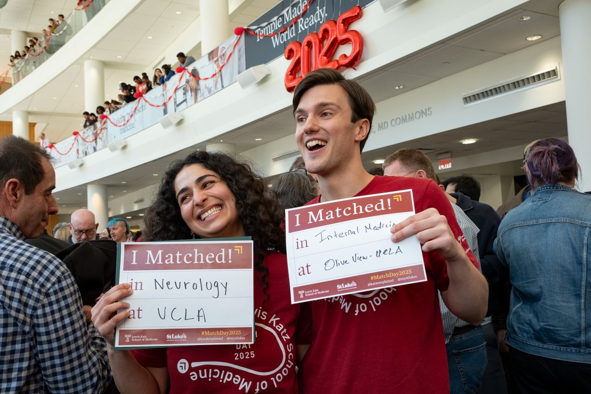 Congratulations on your matches #LKSOM2025! Match Day is an incredible milestone in a medical student’s journey, and we were thrilled to celebrate it with you and your loved ones. We can’t wait to see what you do next! #KatzTempleMedMatch