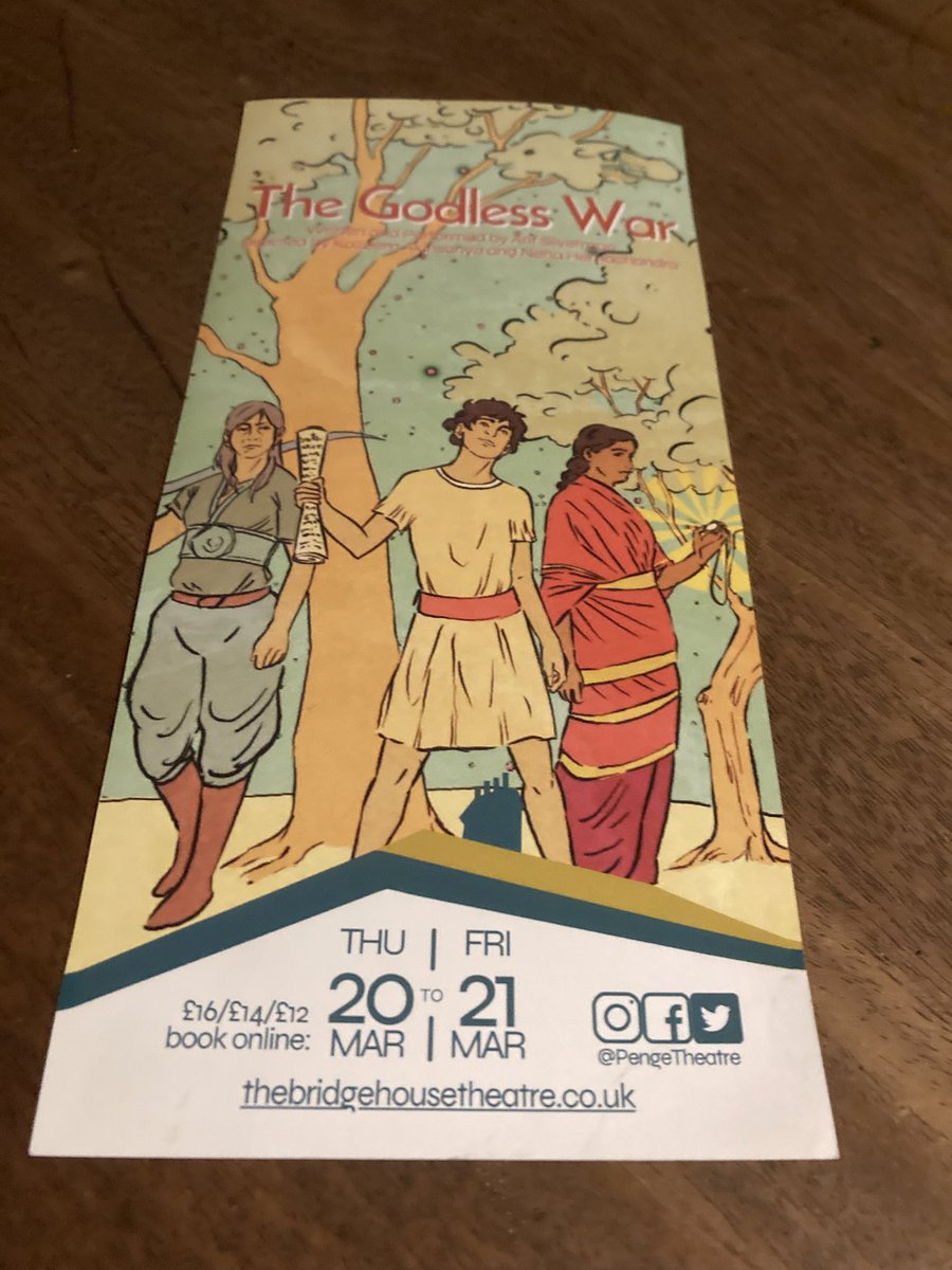 Simon Jeal (@simon_jeal) on Twitter photo Just saw The Godless War at <a href="/PengeTheatre/">The Bridge House Theatre</a>, really enjoyed a one man show that feels anything but- an energetic performance and superb storytelling featuring a coming of age story, war, love & heartache- a very topical timely show given world events and well worth seeing! Just saw The Godless War at <a href="/PengeTheatre/">The Bridge House Theatre</a>, really enjoyed a one man show that feels anything but- an energetic performance and superb storytelling featuring a coming of age story, war, love & heartache- a very topical timely show given world events and well worth seeing!