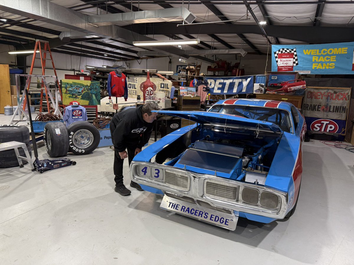Mike Beam swung by the Chiefs Pit today! Enjoyed catching up… A little racing trivia, on the 1982 Kyle Petty 42 team Timmy was listed as the car owner and Mike was listed as the crew chief!