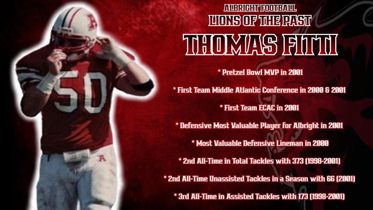 MBAP_Football's tweet image. Friar alum @T_Fitti had a heck of a career @Albright_FBall @CoachWeaverAC
