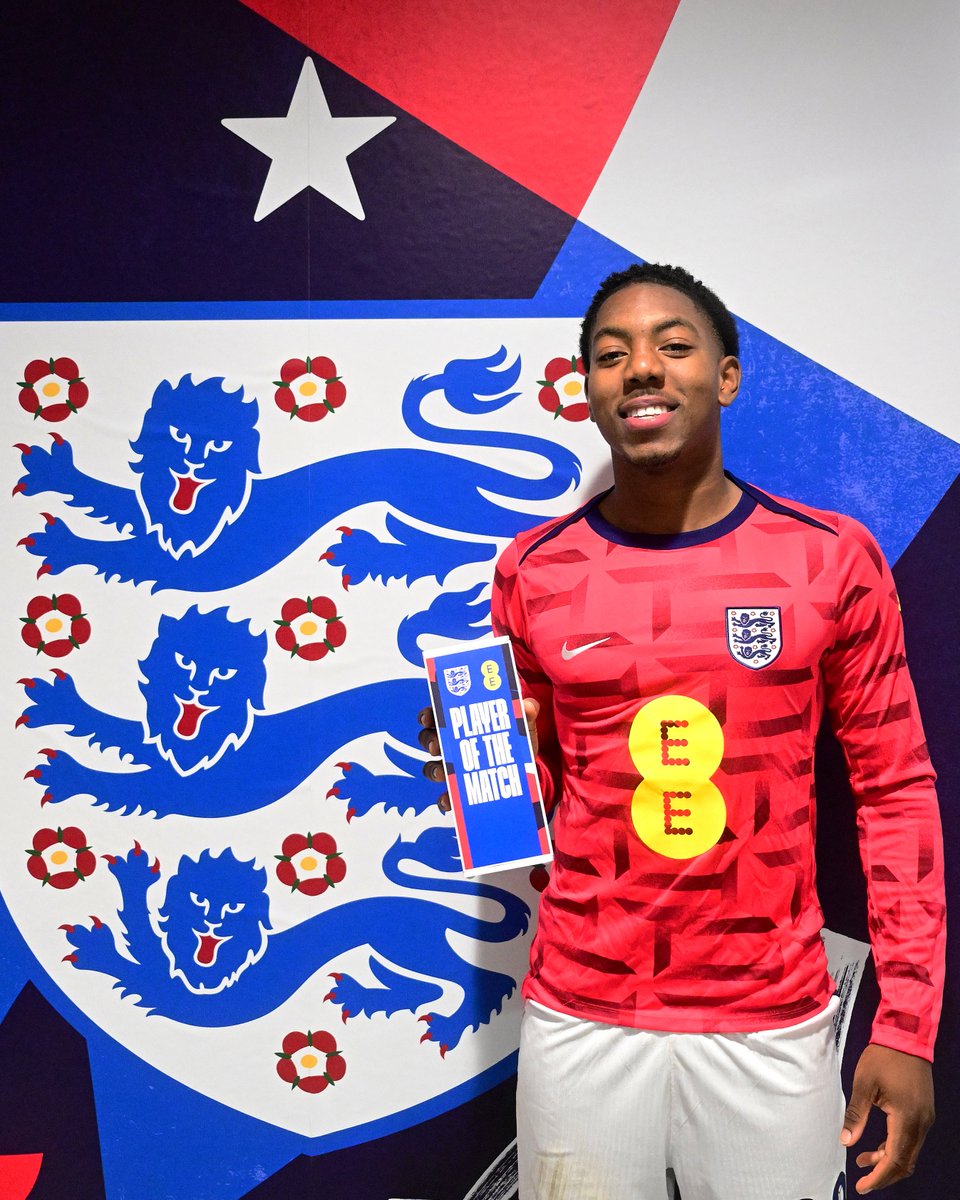 England's tweet image. As international debuts go...🌟

Goalscoring debutant @lewisskelly49 is your England Player of the Match connected by @EE!