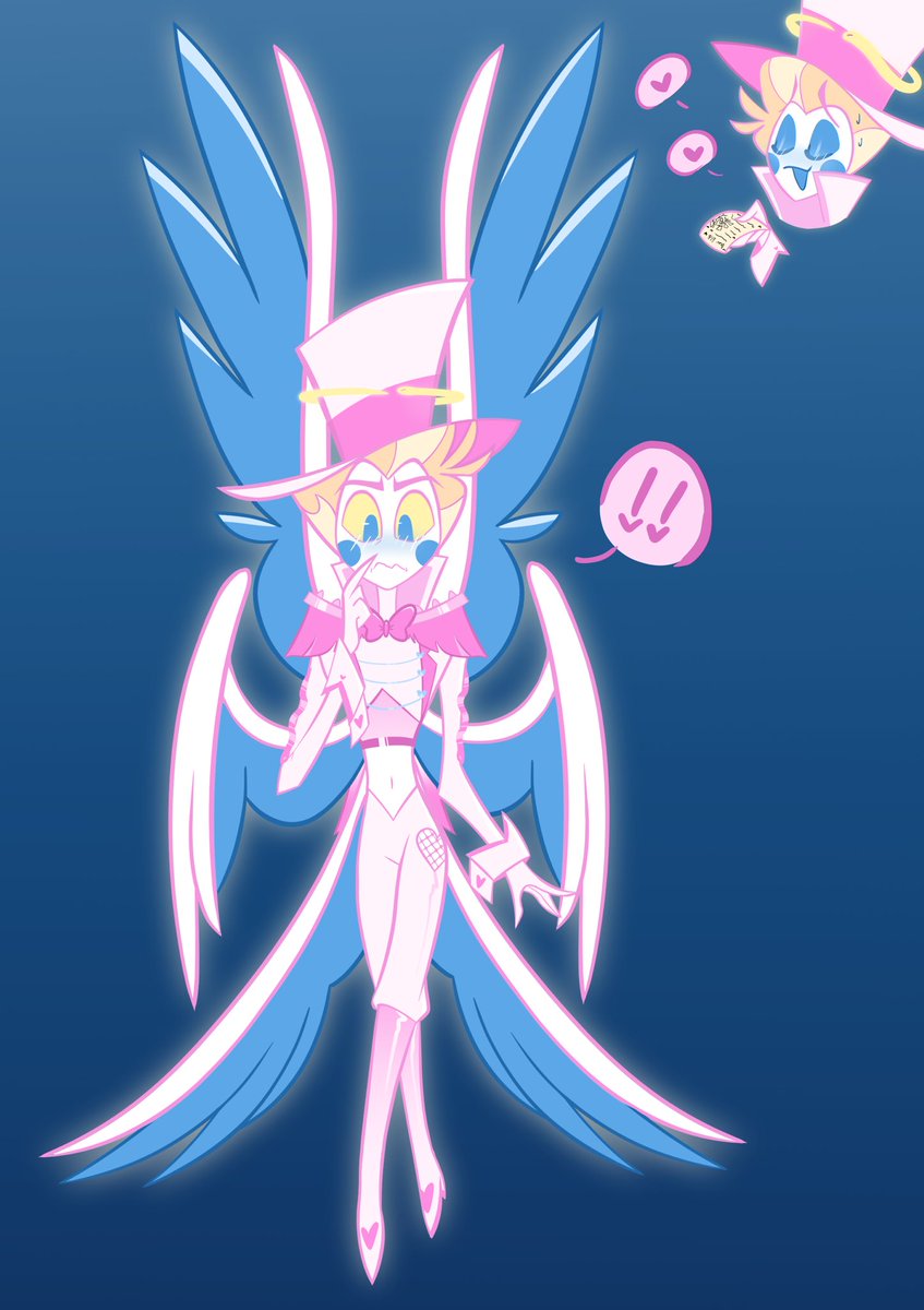 Smallzwashere's tweet image. Had an idea for drawing Valentine’s Day Lucifer but before the fall, started doodling, then didn’t stop LOL
#HazbinHotelLucifer