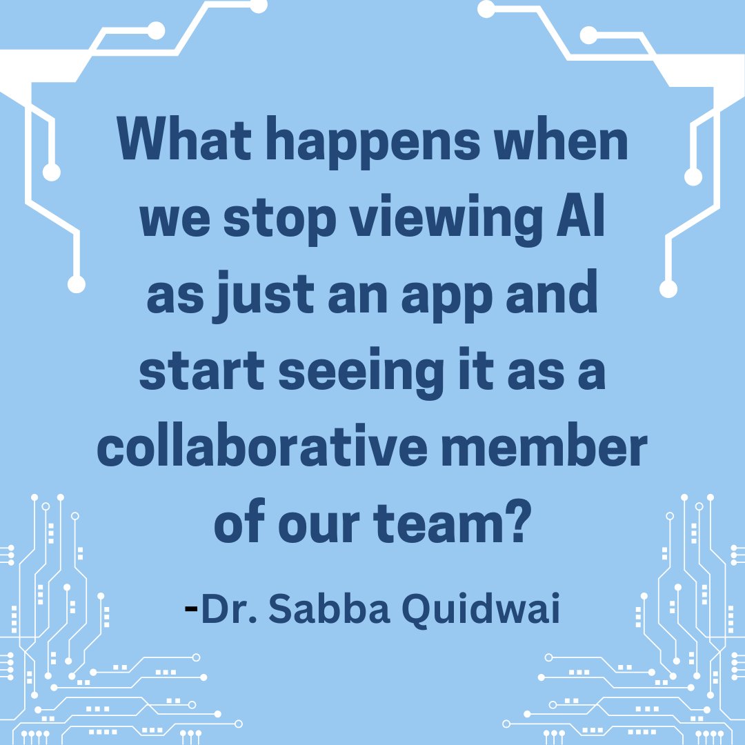 The goal of AI is not intelligence, it is agency. Dr. Sabba Quidwai challenges us to adopt an AI mindset to enhance human agency. #MACUL25