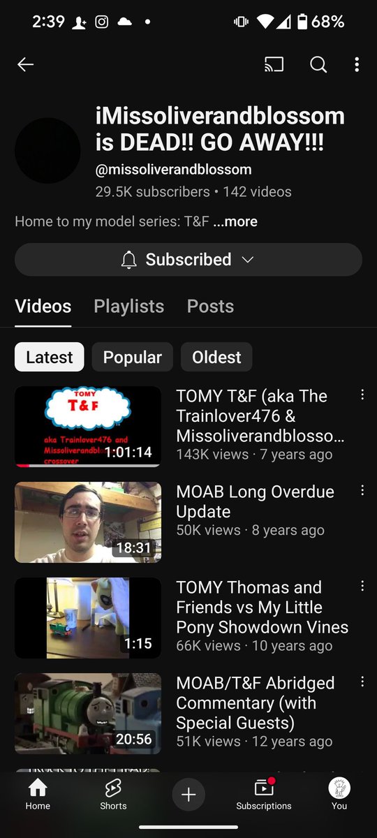 trainlover206's tweet photo. @DaWillstanator Dude, telling people to forget about your old channel is not going to work. I get that you want to forget about your past with Thomas &amp; Friends but, you know, I think it's better to look at in a positive light- https://t.co/byp4w6bcql