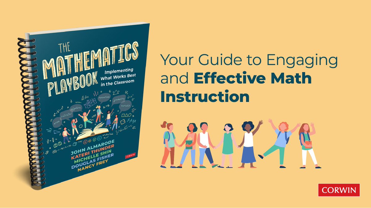 Come join us Monday, March 24, for Mathematics Playbook Virtual Institute! <a href="/MATHplusLIT/">Kateri Thunder</a> and I look forward to sharing the day with advocates, educators, and leaders of mathematics. Register here: rb.gy/s22p20 <a href="/CorwinPress/">Corwin</a>