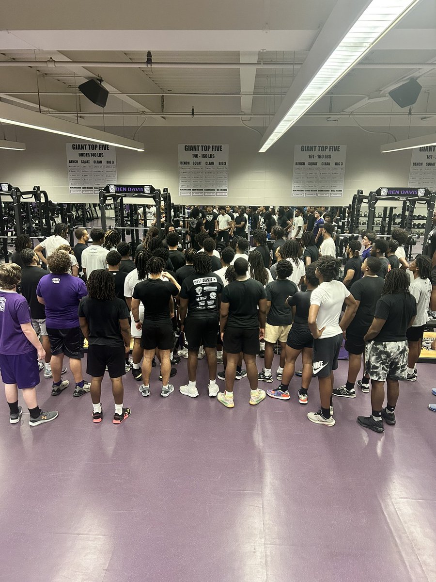Russ Mann (@russmann09) on Twitter photo Congratulations to <a href="/PriceAvery20/">Avery Price</a> for setting a school SQUAT record for his weight class.
Coach <a href="/44__marco/">Demarco Henry</a> explaining the 40+ years of our weight room to our guys…
3 claps, ready? Hit! Congratulations to <a href="/PriceAvery20/">Avery Price</a> for setting a school SQUAT record for his weight class.
Coach <a href="/44__marco/">Demarco Henry</a> explaining the 40+ years of our weight room to our guys…
3 claps, ready? Hit!